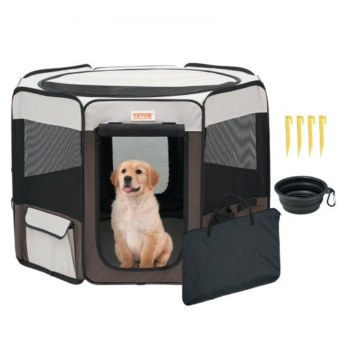 Foldable Pet Playpen – Portable Indoor & Outdoor Dog Pen (36 inch)