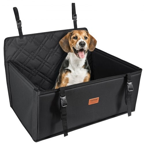 Waterproof Dog Car Seat – Booster Seat with Safety Strap for Back Seat