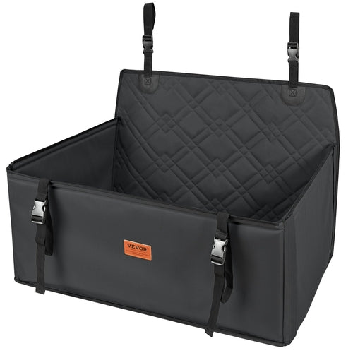 Waterproof Dog Car Seat – Booster Seat with Safety Strap for Back Seat