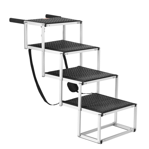 Foldable Dog Car Stairs – Non-Slip Pet Steps for Cars, Beds & Sofas (Supports up to 113 lbs)