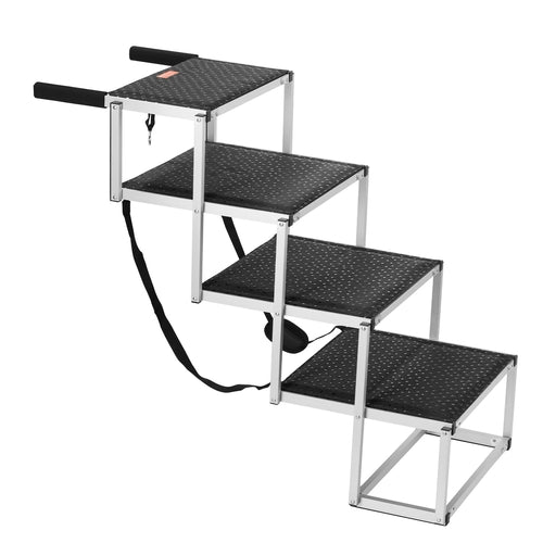 Foldable Dog Car Stairs – Non-Slip Pet Steps for Cars, Beds & Sofas (Supports up to 113 lbs)