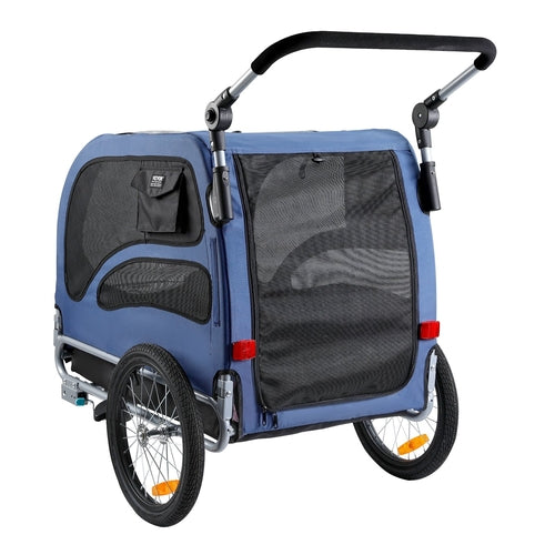 Dog Bike Trailer & Pet Stroller – 2-in-1, Supports up to 100 lbs